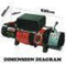 14,500-Lb Electric Winch with 26M Synthetic Rope & 12V Wireless Remote - Wa 4x4 Camping And Accessories 