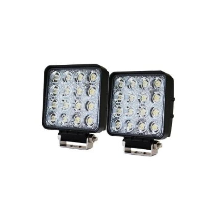 80W LED Work Light Pair - Wa 4x4 Camping And Accessories 