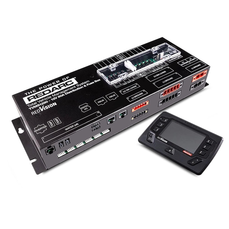 REDVISION 12V 80a DISTRIBUTION BOX AND DISPLAY ONLY