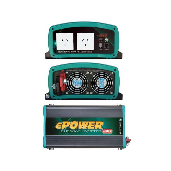ePower 12 volt 1000w 2000W Sine Wave Inverters - Wa 4x4 Camping And Accessories 