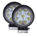 Round Cree LED Work Light Pair - Wa 4x4 Camping And Accessories 